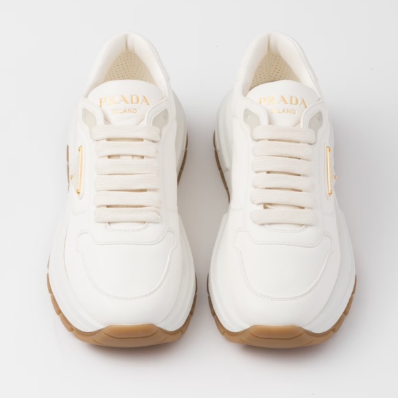 Prada Ivory Leather sneakers - Picture 3 of 13